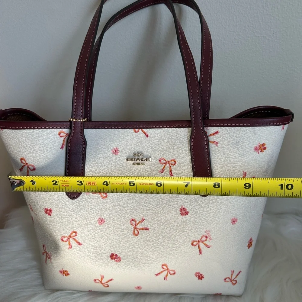 SOLD!Coach Mini Tote City with Bow Tie Print - Picture 7 of 11